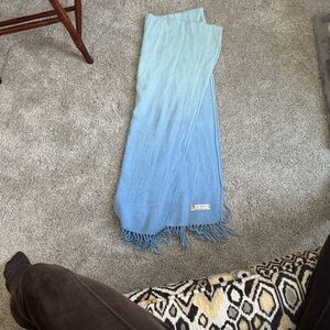 Pashmina Light Blue to Sky Blue Gradient Wrap